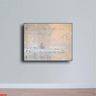 Hình ảnh file gốc in lụa Tranh sơn dầu phong cảnh châu âu CA6723