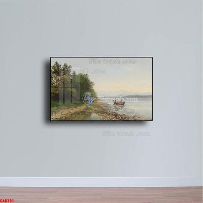 File gốc Tranh sơn dầu phong cảnh châu âu CA6731 (in lụa) trang trí tường