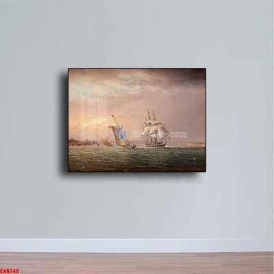 File in trần Tranh sơn dầu phong cảnh châu âu CA6745 (bản gốc) phong cảnh