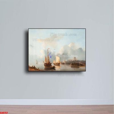 File PSD Tranh sơn dầu phong cảnh châu âu CA6757 (bản gốc) độ phân giải cao