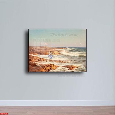 File tranh Tranh sơn dầu phong cảnh châu âu CA6764 (gốc) in trên kính