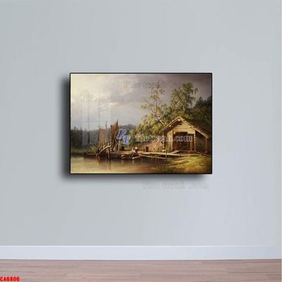 File gốc Tranh sơn dầu phong cảnh châu âu CA6806 (trang trí) cho phòng khách