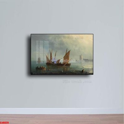 File tranh Tranh sơn dầu phong cảnh châu âu CA6829 (gốc) chủ đề động vật