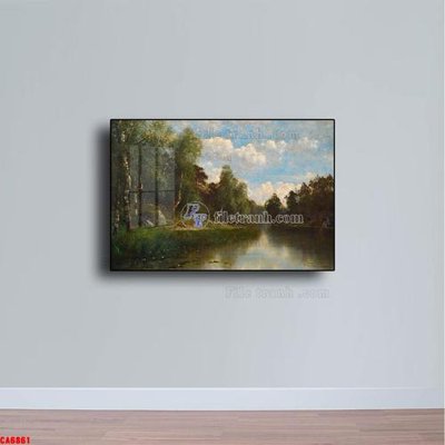 Tải xuống file tranh gốc Tranh sơn dầu phong cảnh châu âu CA6861 (PSD/TIFF)