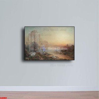 File gốc Tranh sơn dầu phong cảnh châu âu CA6862 (bản quyền) cho in ấn
