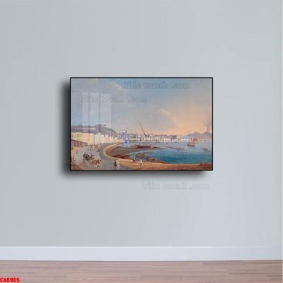 File in mica Tranh sơn dầu phong cảnh châu âu CA6905 (bản gốc) sắc sảo