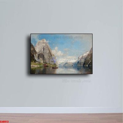 Download file Tranh sơn dầu phong cảnh châu âu CA6913 (gốc) in mica cao cấp