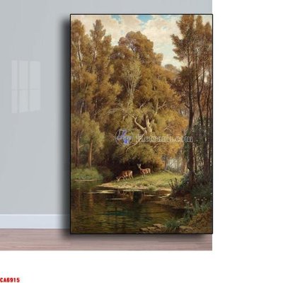 File gốc Tranh sơn dầu phong cảnh châu âu CA6915 (chuẩn màu) cho in offset
