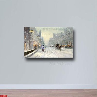 Download file Tranh sơn dầu phong cảnh châu âu CA6939 (gốc) in mica ốp bếp