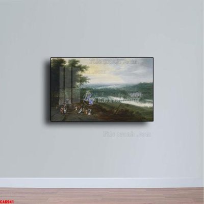 File gốc Tranh sơn dầu phong cảnh châu âu CA6941 (cho in UV) siêu nét