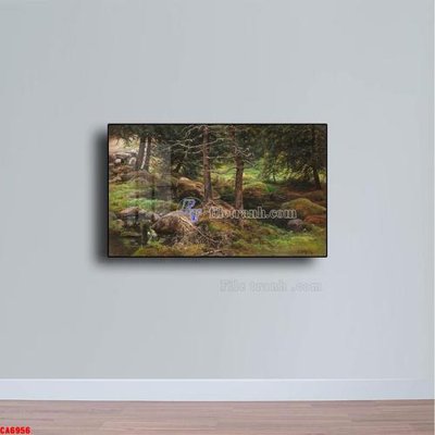 File ảnh Tranh sơn dầu phong cảnh châu âu CA6956 (gốc) in biển hiệu