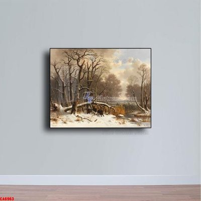 File tranh Tranh sơn dầu phong cảnh châu âu CA6963 (ảnh gốc) in trần 3D