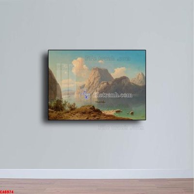 File tranh gốc in trần nhà Tranh sơn dầu phong cảnh châu âu CA6974 3D