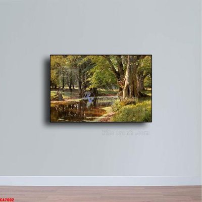 File tranh gốc Tranh sơn dầu phong cảnh châu âu CA7002 chủ đề hiện đại