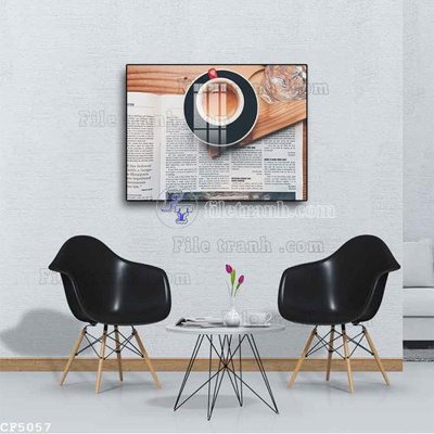 Download file File tranh treo quán cà phê CF5057 (chất lượng in ấn)