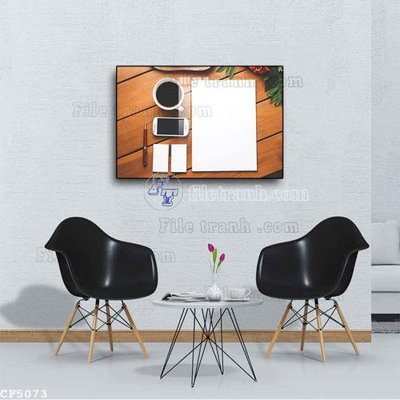 File gốc File tranh treo quán cà phê CF5073 (in tráng gương) hiện đại