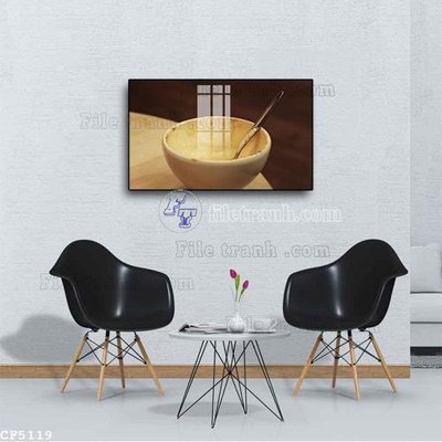 File gốc File tranh treo quán cà phê CF5119 (PNG) chất lượng cao