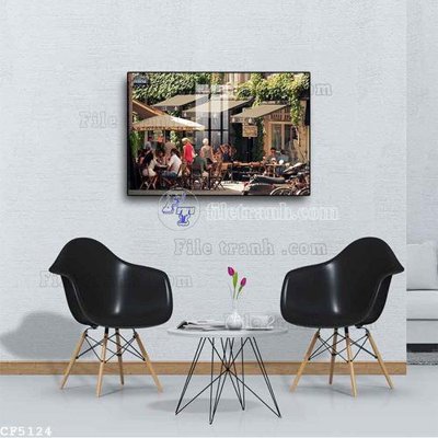 Mua file gốc File tranh treo quán cà phê CF5124 (chất lượng) tại Filetranh.com