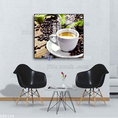 File gốc File tranh treo quán cà phê CF5138 (trang trí) cho phòng khách