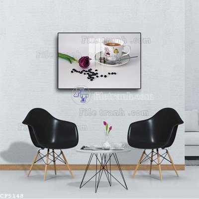 File tranh trang trí File tranh treo quán cà phê CF5148 (tải file gốc)