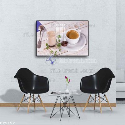 File gốc File tranh treo quán cà phê CF5152 (dành cho quảng cáo)