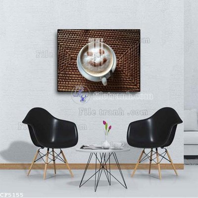 File gốc File tranh treo quán cà phê CF5155 (PNG) trong suốt (transparent)