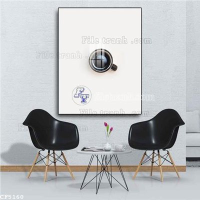 File in trần File tranh treo quán cà phê CF5160 (file gốc) xuyên sáng