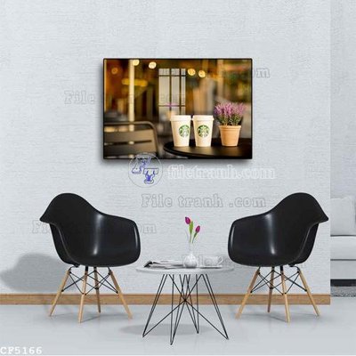 Tải file File tranh treo quán cà phê CF5166 (gốc) in trên mọi chất liệu