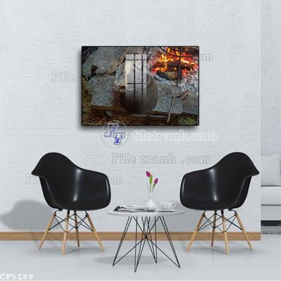 File gốc File tranh treo quán cà phê CF5189 (chủ đề hiện đại) trang trí