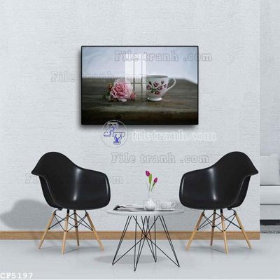 File PSD File tranh treo quán cà phê CF5197 (bản gốc) đã tách nền