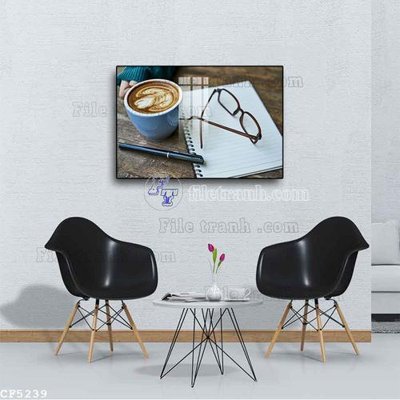 File ảnh File tranh treo quán cà phê CF5239 (gốc) in Hiflex