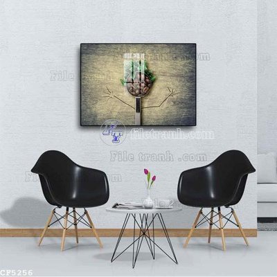 Tải file File tranh treo quán cà phê CF5256 (ảnh gốc) in gạch 3D