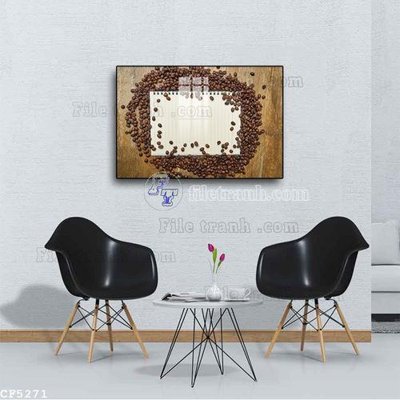 File ảnh File tranh treo quán cà phê CF5271 (gốc) in backdrop sự kiện