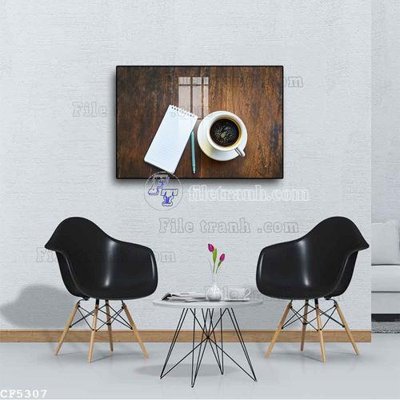 File ảnh File tranh treo quán cà phê CF5307 (gốc) in Hiflex
