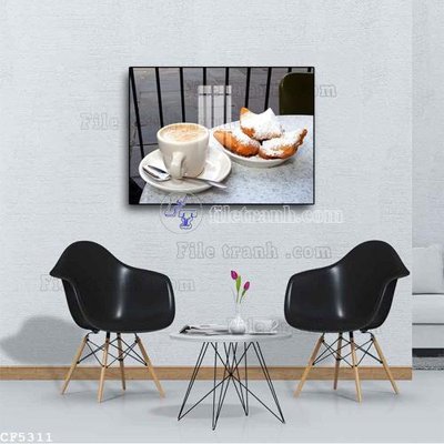 File ảnh File tranh treo quán cà phê CF5311 (gốc) in standee
