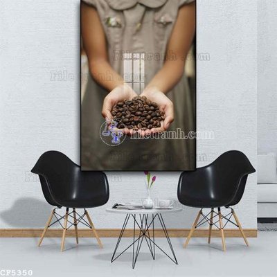 File gốc File tranh treo quán cà phê CF5350 (chủ đề hiện đại) trang trí