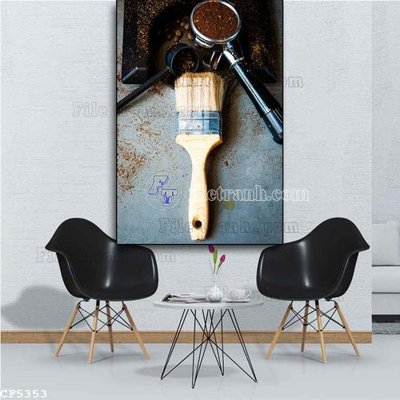 File gốc File tranh treo quán cà phê CF5353 (dành cho quảng cáo)