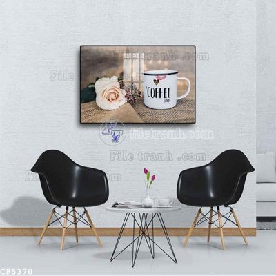 Tải file File tranh treo quán cà phê CF5370 (ảnh gốc) in tranh kính