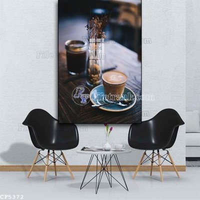 File ảnh gốc File tranh treo quán cà phê CF5372 không vỡ nét