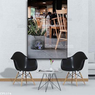 Download file File tranh treo quán cà phê CF5374 (gốc) cho xưởng in