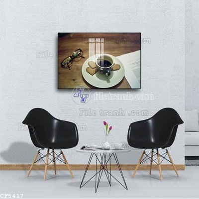 Tải file File tranh treo quán cà phê CF5417 (gốc) làm tranh treo tường
