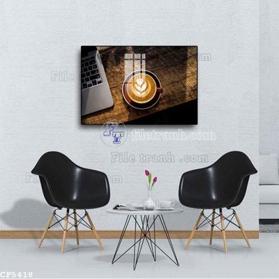 File gốc File tranh treo quán cà phê CF5418 (trang trí) phòng trẻ em