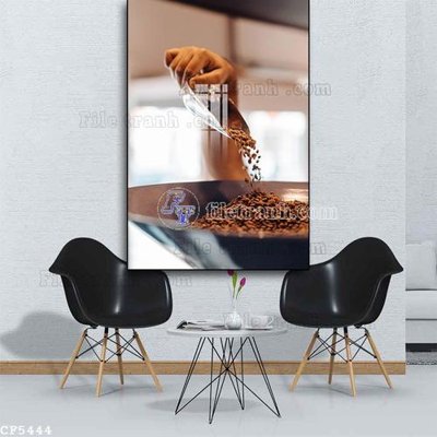 File gốc File tranh treo quán cà phê CF5444 (thiết kế) độc quyền