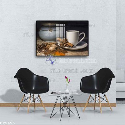 Chi tiết file ảnh File tranh treo quán cà phê CF5456 sắc nét