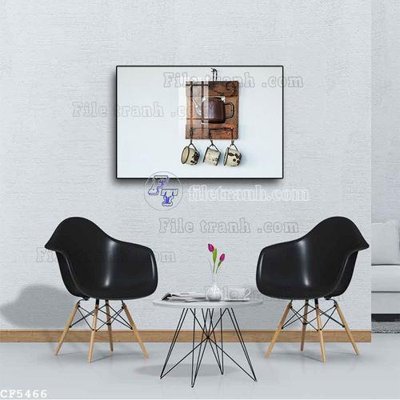 File in trần File tranh treo quán cà phê CF5466 (file gốc) xuyên sáng