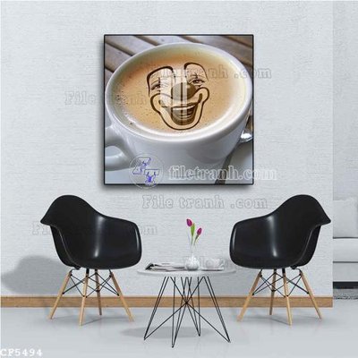 File in lụa File tranh treo quán cà phê CF5494 (tân cổ điển) File tranh treo quán cà phê CF5494