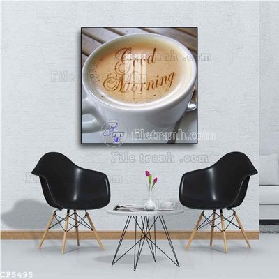 File in lụa File tranh treo quán cà phê CF5495 (phong cảnh) File tranh treo quán cà phê CF5495