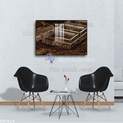 File gốc File tranh treo quán cà phê CF5524 (dành cho trang trí nội thất)