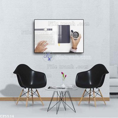 File gốc File tranh treo quán cà phê CF5534 (cho in 3D) độc đáo