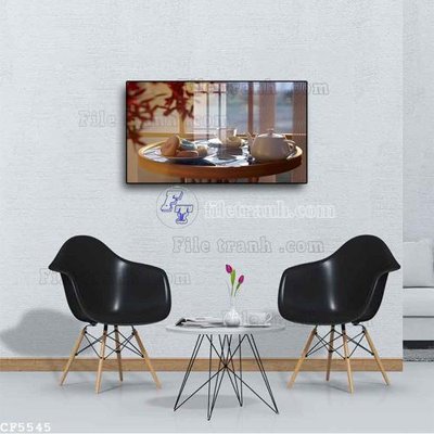 File gốc File tranh treo quán cà phê CF5545 (cho in 3D) độc đáo